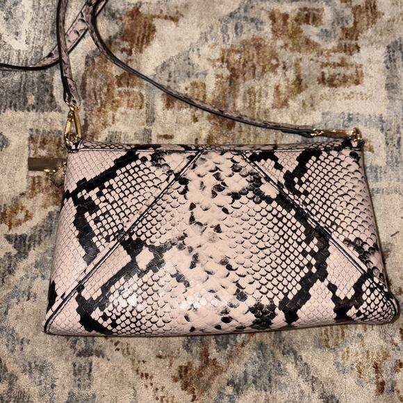 Target’s A New Day Crossbody/Clutch, Blush Pink Faux Snakeskin - Picture 5 of 8